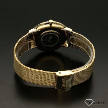 Zegarek damski na złotej bransolecie z czarną tarczą  Horizon 1513735 (4).jpg