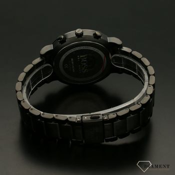 Zegarek męski Hugo Boss Integrity w czarnym odcieniu to zegarek na stalowej, czarnej bransolecie z japońskim mechanizmem. Zegarek czarny z czarną tarczą i prostymi indeksami. ,.jpg