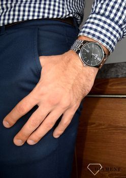Zegarek męski Hugo Boss 1513797 Distinction to zegarek do garnituru na stalowej, srebrnej bransolecie z japońskim mechanizmem (1).JPG