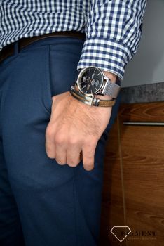 Zegarek męski Hugo Boss Associate 'Przystojny BOSS' 1513805 to zegarek do pracy na stalowej, wytrzymałej bransolecie, najmodniejszy zegarek na zawsze.  (6).JPG