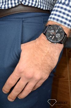 Zegarek męski Hugo Boss Associate 'Męski BOSS' 1513811 to zegarek do pracy na stalowej, wytrzymałej bransolecie, najmodniejszy zegarek na zawsze (4).JPG