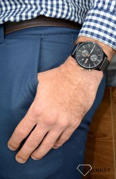 Zegarek męski Hugo Boss Associate 'Męski BOSS' 1513811 to zegarek do pracy na stalowej, wytrzymałej bransolecie, najmodniejszy zegarek na zawsze (6).JPG