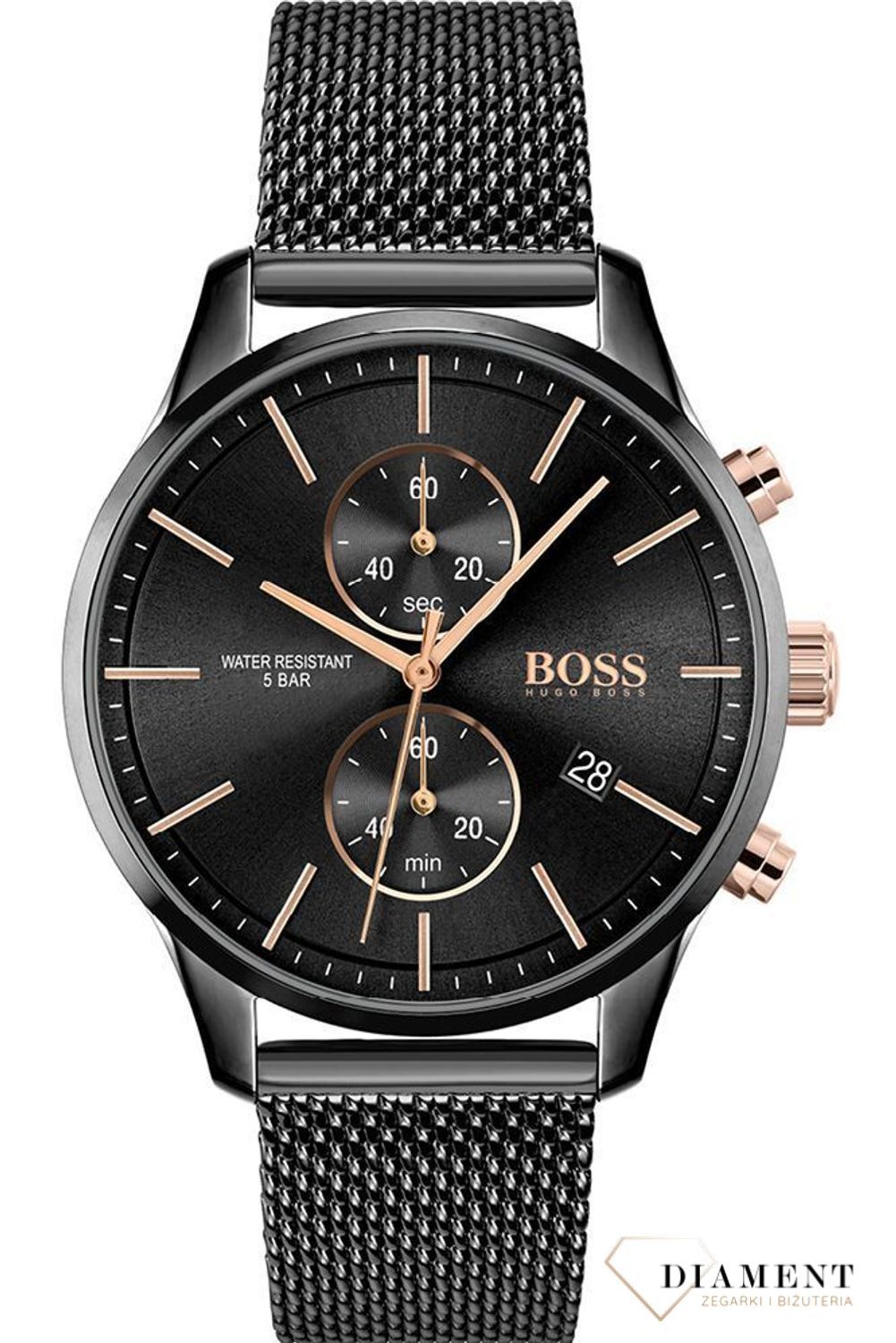 Zegarek męski Hugo Boss Associate 'Męski BOSS' 1513811 to zegarek do pracy na stalowej, wytrzymałej bransolecie, najmodniejszy zegarek na zawsze. Zegarek elegancki o modnym look'u..jpg