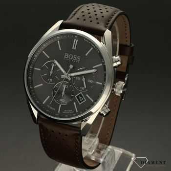 Zegarek męski Hugo Boss 1513815 na brązowym pasku z chronografem.  (2).jpg