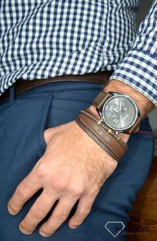 Zegarek męski Hugo Boss Champion 'Czekoladowy BOSS' 1513815 to zegarek do pracy na skórzanym, wytrzymałym pasku, najmodniejszy zegarek na zawsze (2).JPG