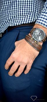 Zegarek męski Hugo Boss Champion 'Czekoladowy BOSS' 1513815 to zegarek do pracy na skórzanym, wytrzymałym pasku, najmodniejszy zegarek na zawsze (3).JPG