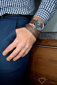 Zegarek męski Hugo Boss Champion 'Czekoladowy BOSS' 1513815 to zegarek do pracy na skórzanym, wytrzymałym pasku, najmodniejszy zegarek na zawsze (6).JPG
