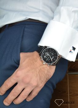 Zegarek męski Hugo Boss 1513816 Champion to najmodniejszy zegarek na czarnym, wytrzymałym pasku z kopertą ze stali. Zegarek dla prawdziwego faceta z czarną tarczą i prostymi indeksami  (5).JPG