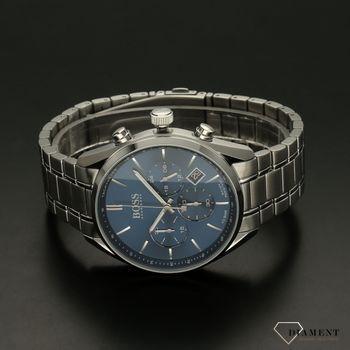 Zegarek męski Hugo Boss Champion 'Niebieski blask Boss' 1513818 to zegarek na stalowej, srebrnej bransolecie z japońskim mechanizmem. ..jpg