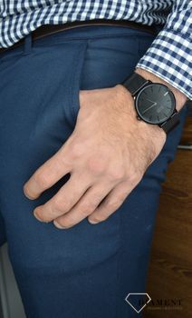 Zegarek męski Hugo Boss 1513826 'Czarny BOSS' to zegarek do garnituru na stalowej, czarnej bransolecie typu mesh z japońskim mechanizmem (3).JPG