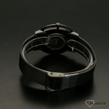 Zegarek męski Hugo Boss 1513826 'Czarny BOSS' to zegarek do garnituru na stalowej, czarnej bransolecie typu mesh z japońskim mechanizmem. Zegarek elegancki o modnym look'u (4).jpg