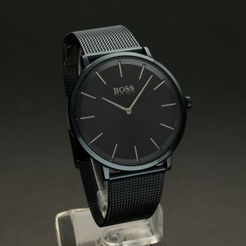 Zegarek męski Hugo Boss 1513827 'Ciemny granat' to zegarek do garnituru na stalowej, niebieskiej bransolecie typu mesh z japońskim mechanizmem (3).jpg