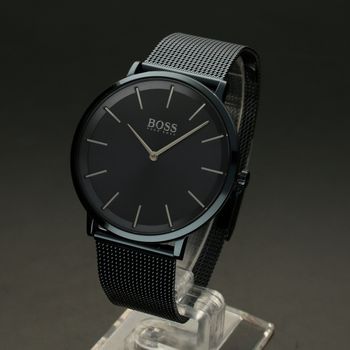 Zegarek męski Hugo Boss 1513827 'Ciemny granat' to zegarek do garnituru na stalowej, niebieskiej bransolecie typu mesh z japońskim mechanizmem (4).jpg