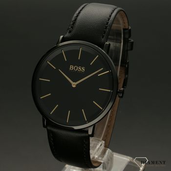 Czarny zegarek na pasku Hugo Boss. czarno złoty zegarek o numerze katalogowym 1513830 (2).jpg
