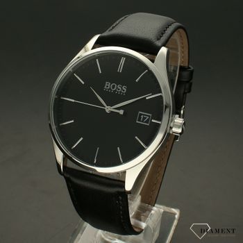 Zegarek męski na czarnym pasku skórzanym Hugo Boss 1513831 to elegancki zegarek do garnituru (2).jpg