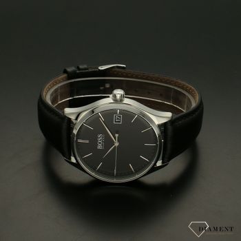 Zegarek męski na czarnym pasku skórzanym Hugo Boss 1513831 to elegancki zegarek do garnituru (3).jpg