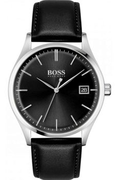 Zegarek męski na czarnym pasku skórzanym Hugo Boss Commisionner 1513831.jpg