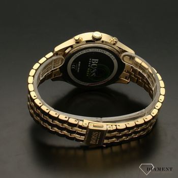 Zegarek męski na bransolecie w kolorze złotym z niebieską tarczą Hugo Boss 1513841 z kolekcji Associate (4).jpg
