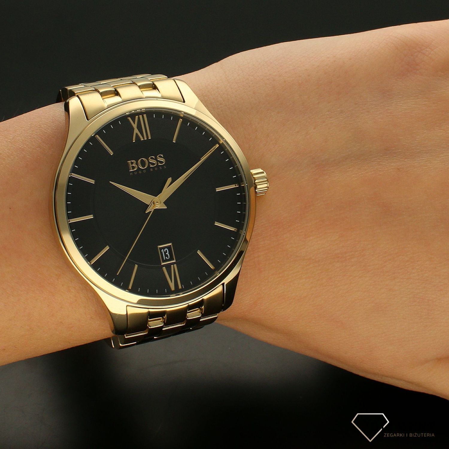 Zegarek męski złoty na bransolecie Hugo Boss Elite 1513897.jpg