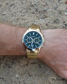 Złoty zegarek męski Hugo Boss Allure 1513923. Zegarek męski Hugo Boss. Złoty zegarek męski na bransolecie (1).JPG