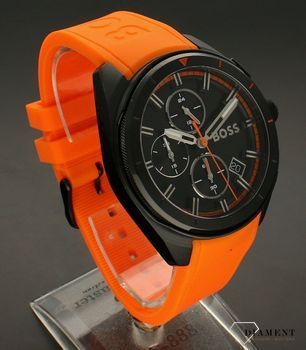 Zegarek męski na pasku Hugo Boss Volane 1513957 to najmodniejszy zegarek na pomarańczowym, wytrzymałym pasku. Zegarek dla prawdziwego faceta z czarną tarczą i oraz logiem Hugo Boss. Wymarzony prezent (3).jpg