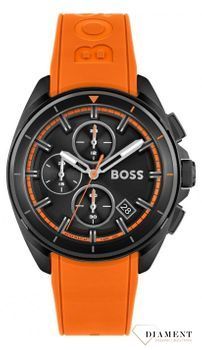 Zegarek męski na pasku Hugo Boss Volane 1513957 to najmodniejszy zegarek na pomarańczowym, wytrzymałym pasku. Zegarek dla prawdziwego faceta z czarną tarczą i oraz logiem Hugo Boss. Wymarzony prezent..jpg
