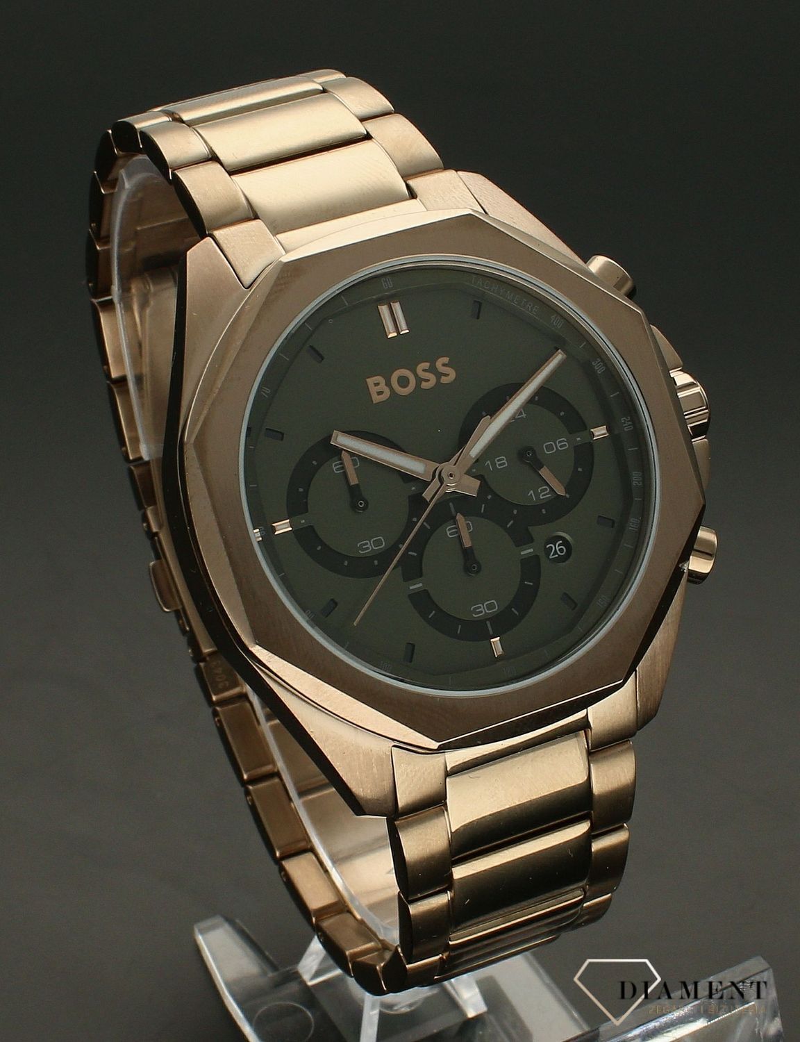 Zegarek męski Hugo różowe Boss 1514019 złoto Cloud