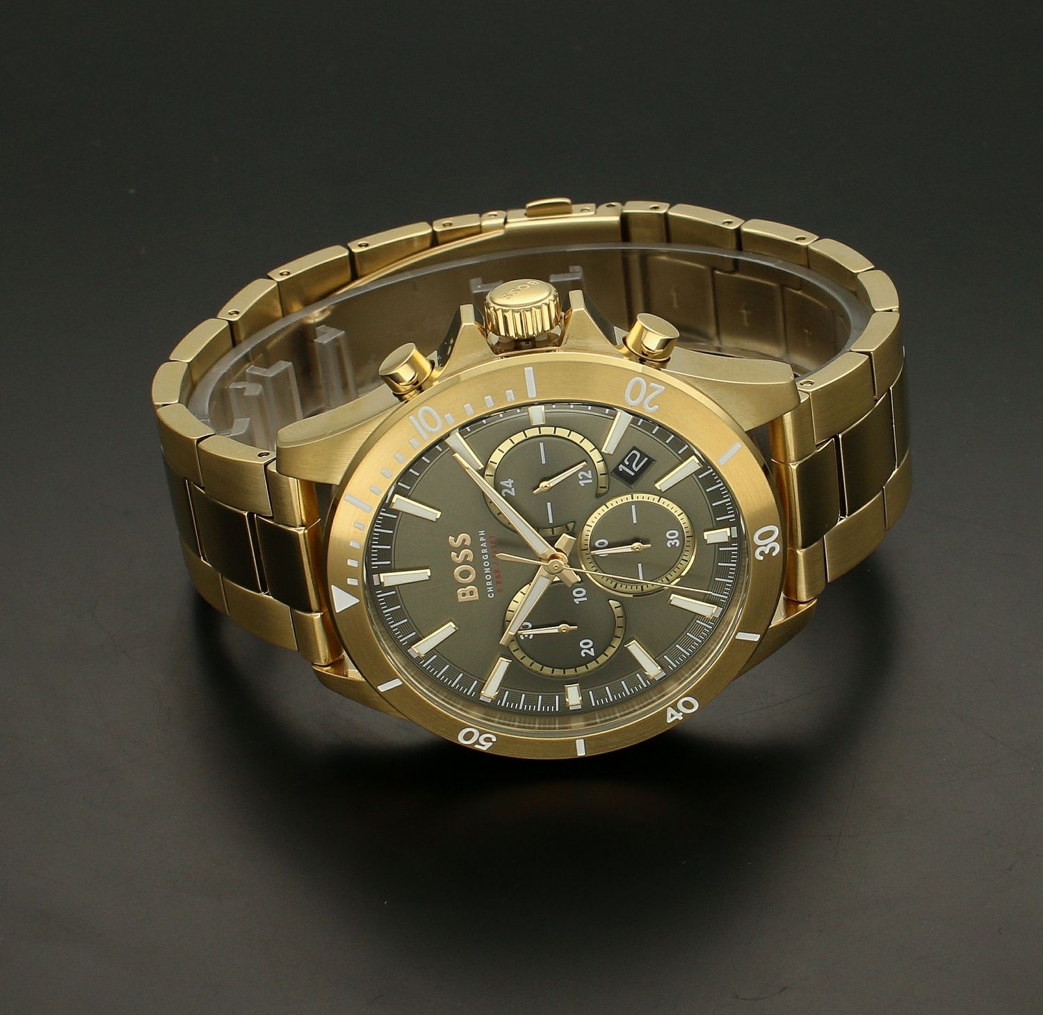 Złoty zegarek męski Hugo Boss 1514059 Troper