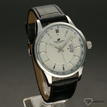 Zegarek męski na pasku czarnym, skórzanym 'nowoczesny klasyk' Timemaster 154-35 (1).jpg