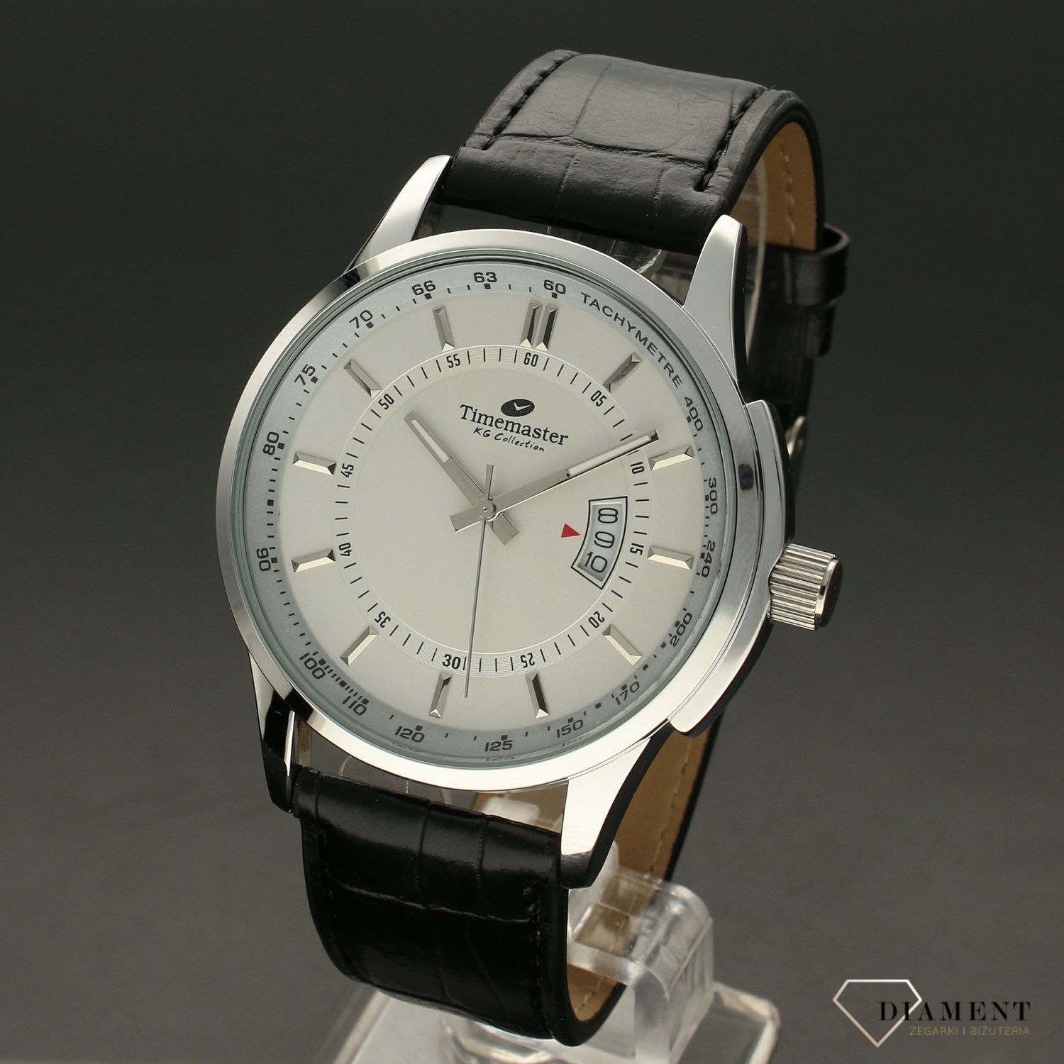 Zegarek męski na pasku czarnym, skórzanym 'nowoczesny klasyk' Timemaster 154-35 jpg.jpg