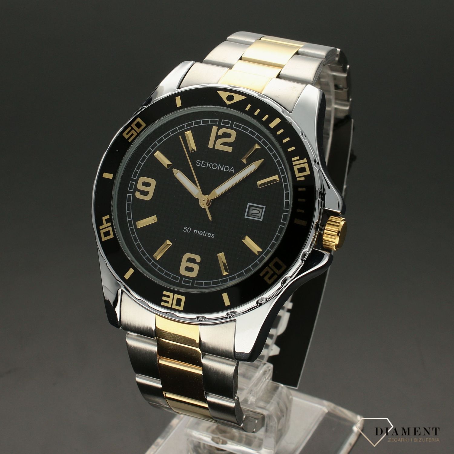 Zegarek męski Sekonda 'Czarny Bicolor' 1581.v2.jpg