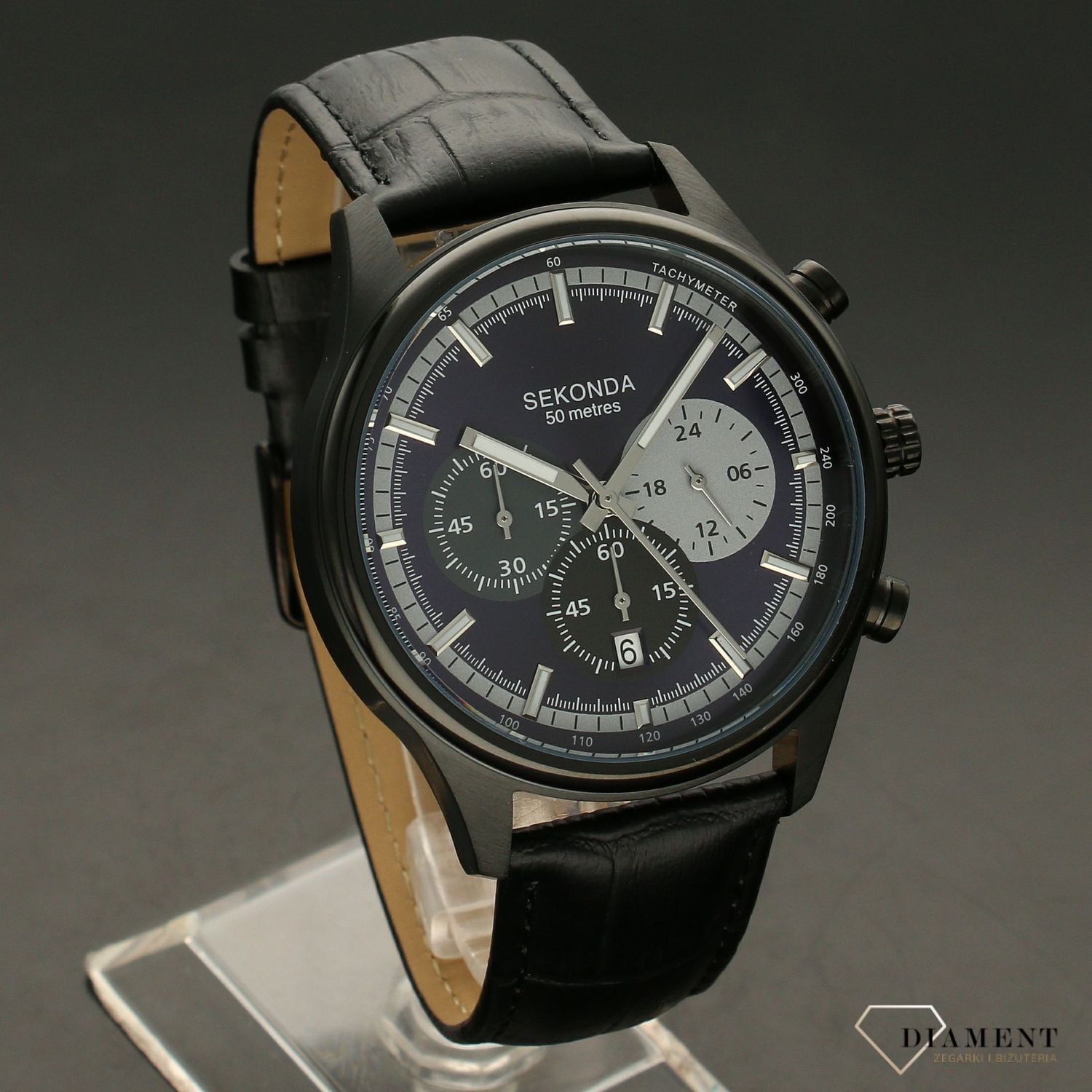 Zegarek męski na pasku ze stoperem Sekonda 1593.xxz.jpg