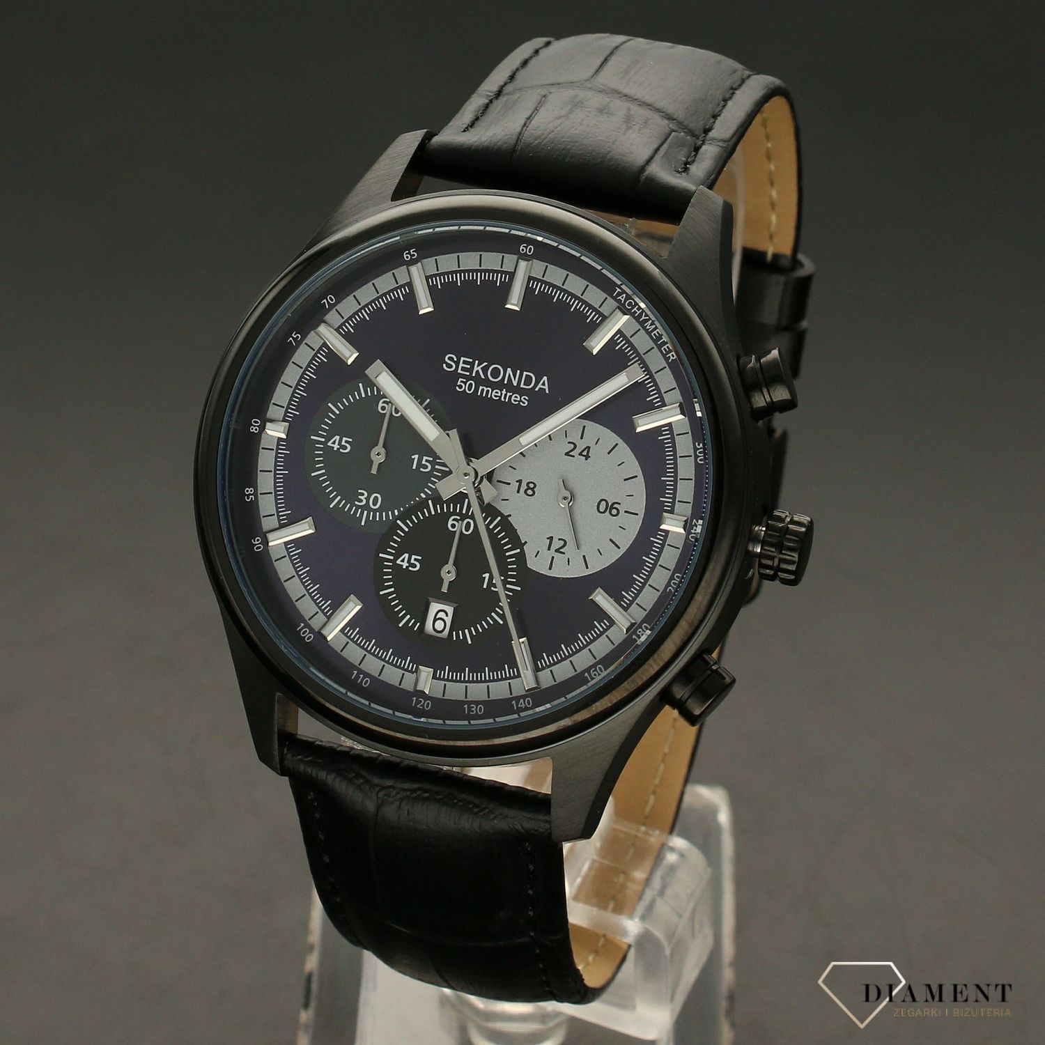 Zegarek męski na pasku ze stoperem Sekonda 1593.xxz.jpg