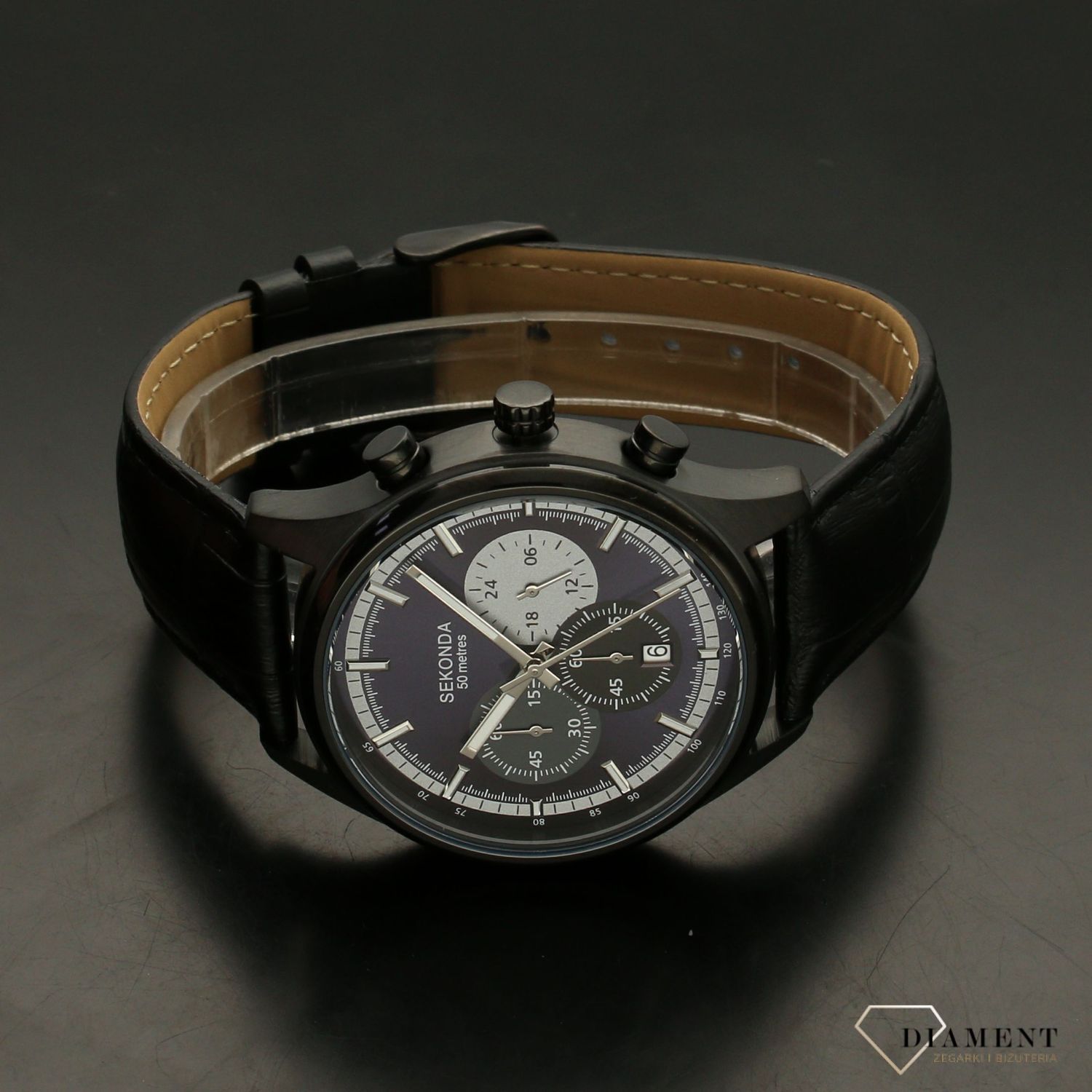 Zegarek męski na pasku ze stoperem Sekonda 1593.xxz.jpg