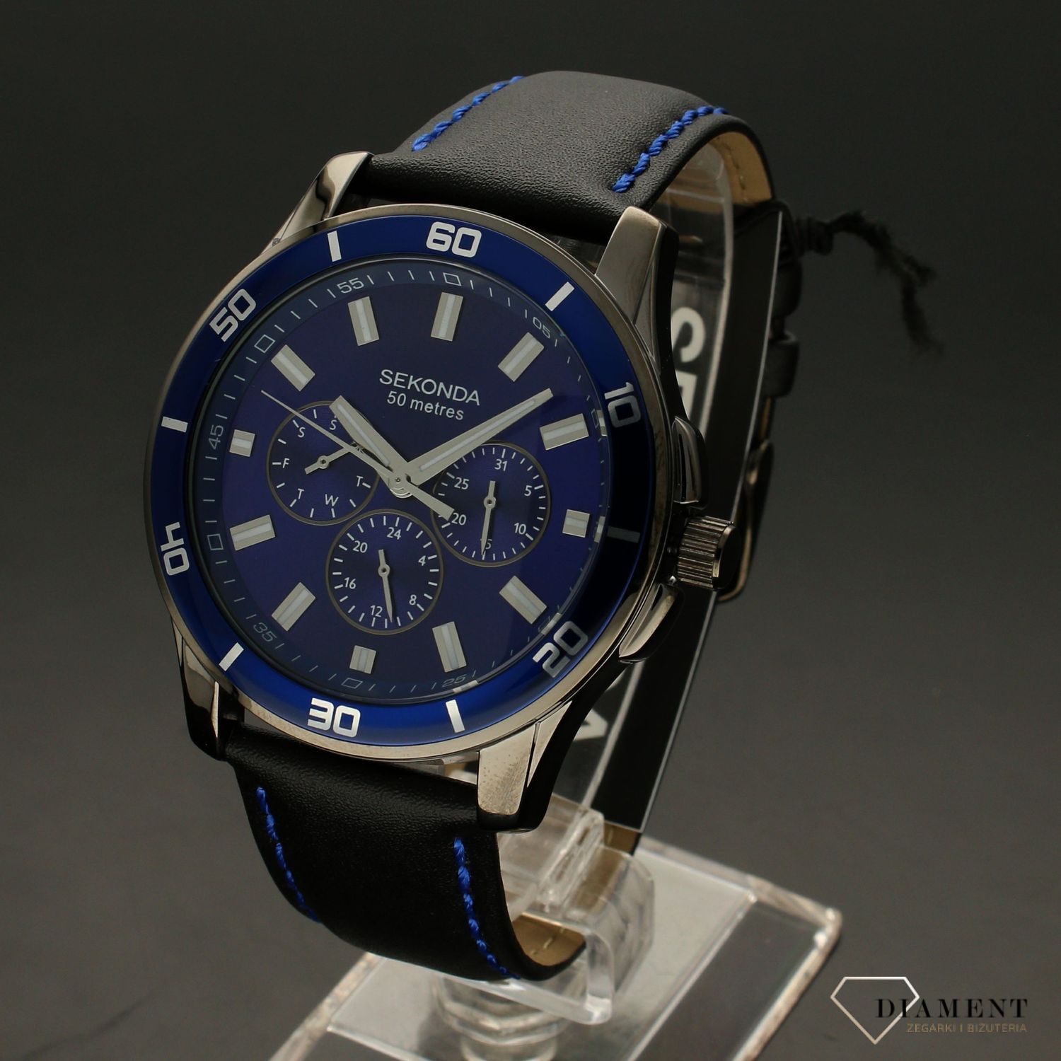 Zegarek męski Sekonda 'Granatowy Chrono' 1634 jog.jpg