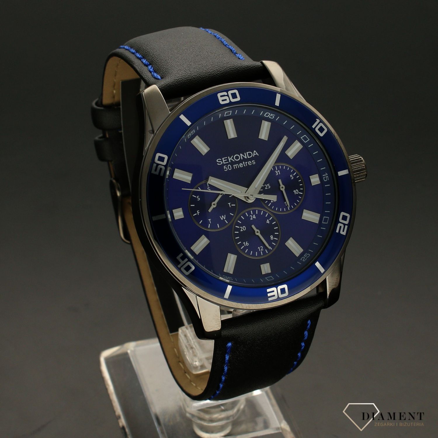 Zegarek męski Sekonda 'Granatowy Chrono' 1634 jog.jpg