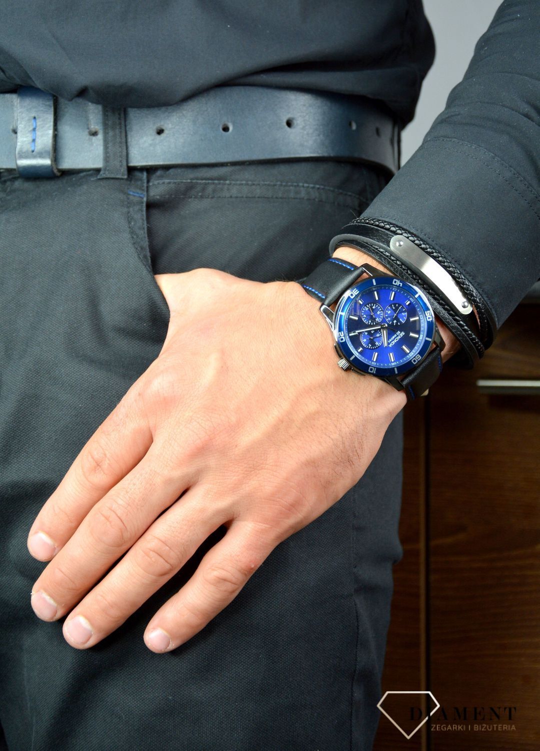 Zegarek męski Sekonda 'Granatowy Chrono' 1634 jog.jpg