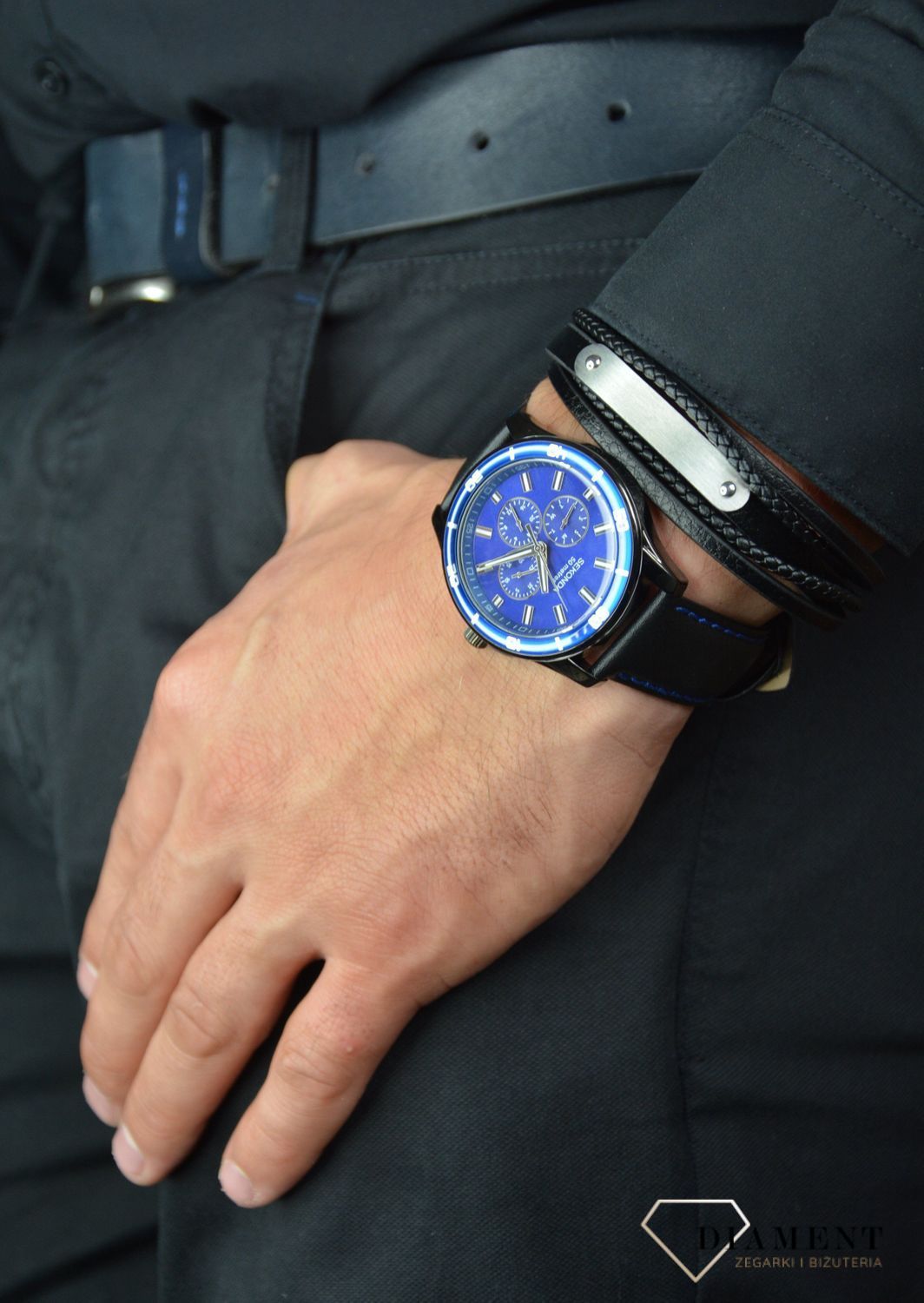 Zegarek męski Sekonda 'Granatowy Chrono' 1634 jog.jpg