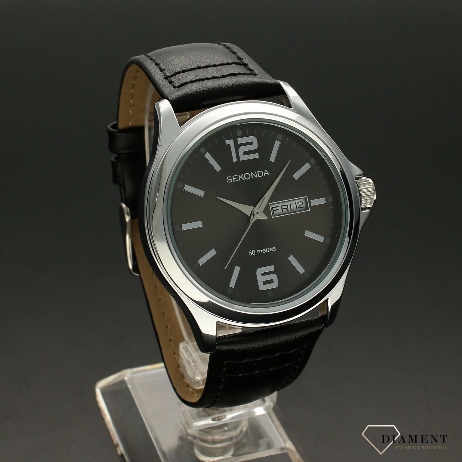 Zegarek męski Sekonda 'Czarno- Grafitowy'  1655 (1).jpg