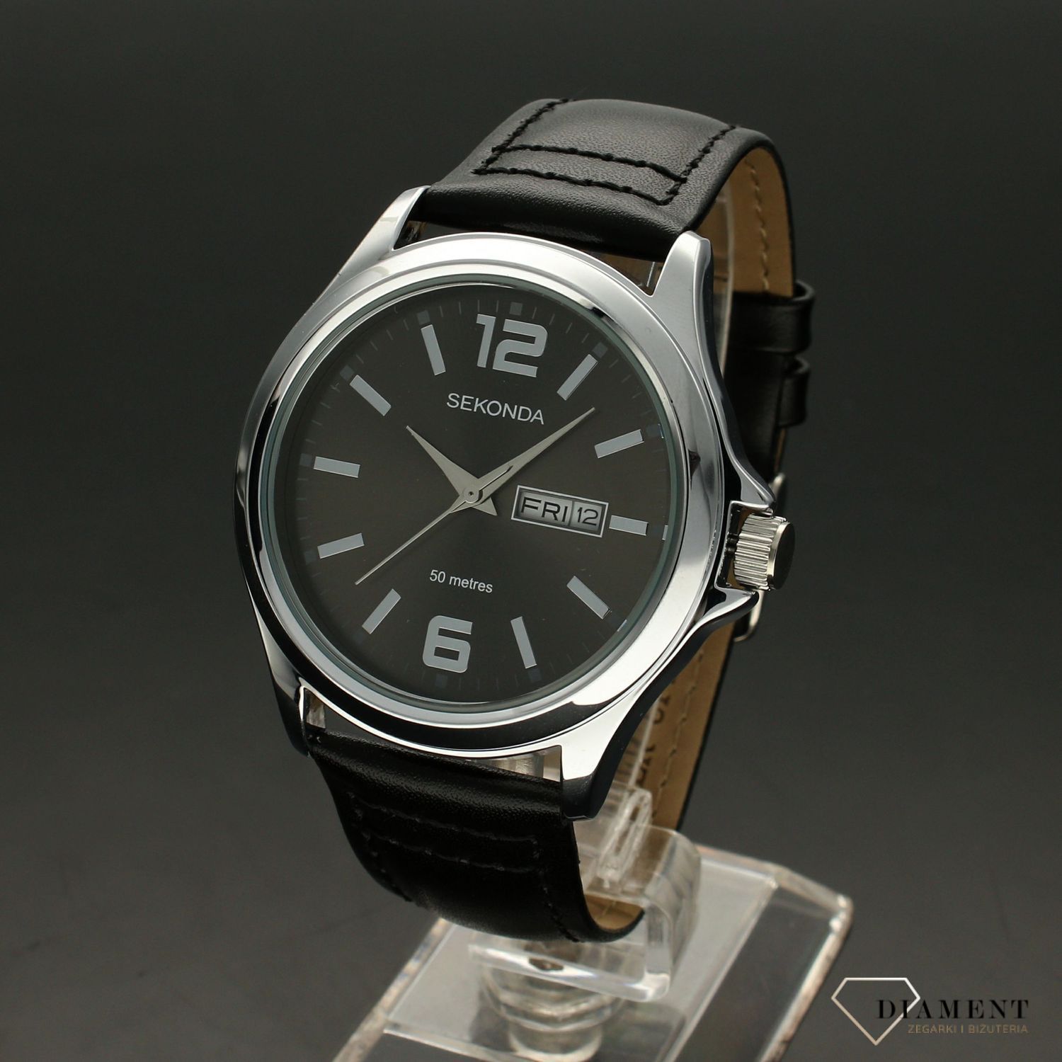 Zegarek męski Sekonda 'Czarno- Grafitowy'  1655 (1).jpg