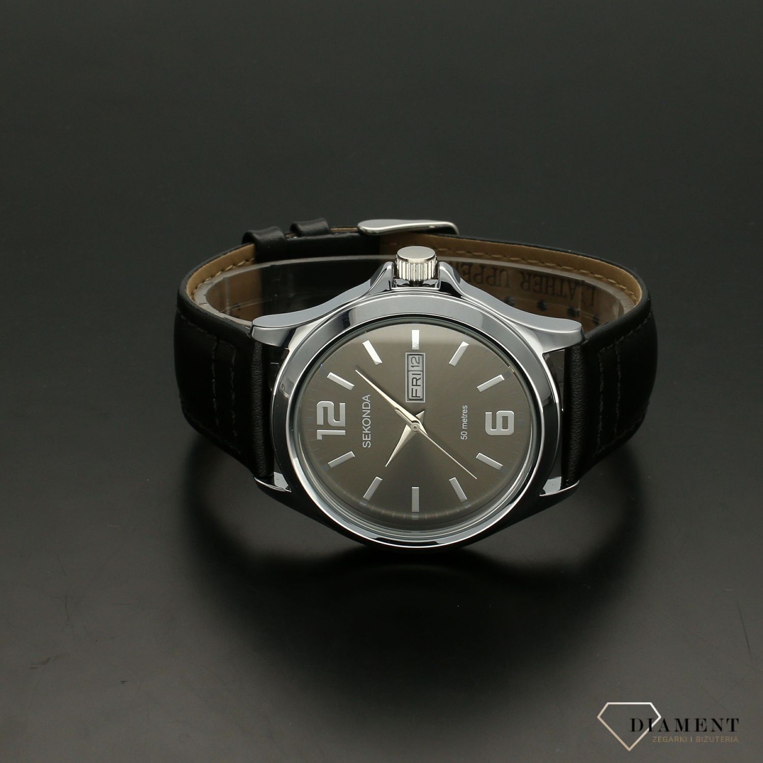 Zegarek męski Sekonda 'Czarno- Grafitowy'  1655 (1).jpg