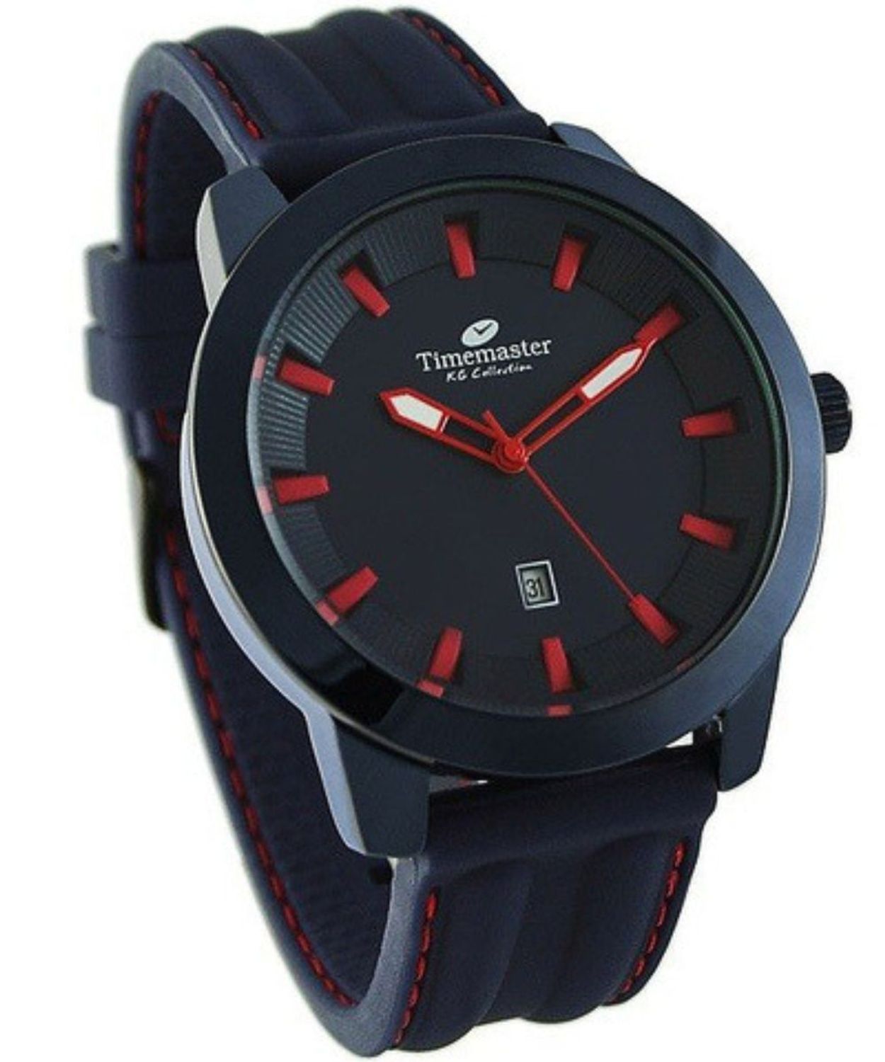 Zegarek męski Timemaster ZQTIM 16931 – granatowy, sportowy, styl prezydencki Nowrocky, Miyota 2115 red.jpg