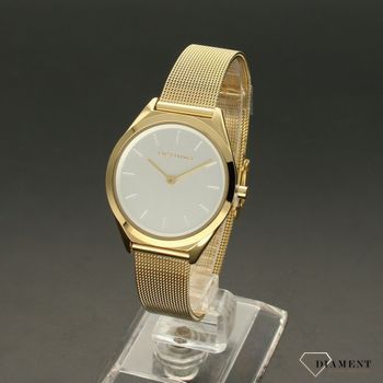 Zegarek damski w złotej kolorystyce to idealny prezent dla kobiety, lubiącej klasyczne dodatki w postaci zegarka na ręku. Zegarek damski na stalowej bransolecie (3).jpg