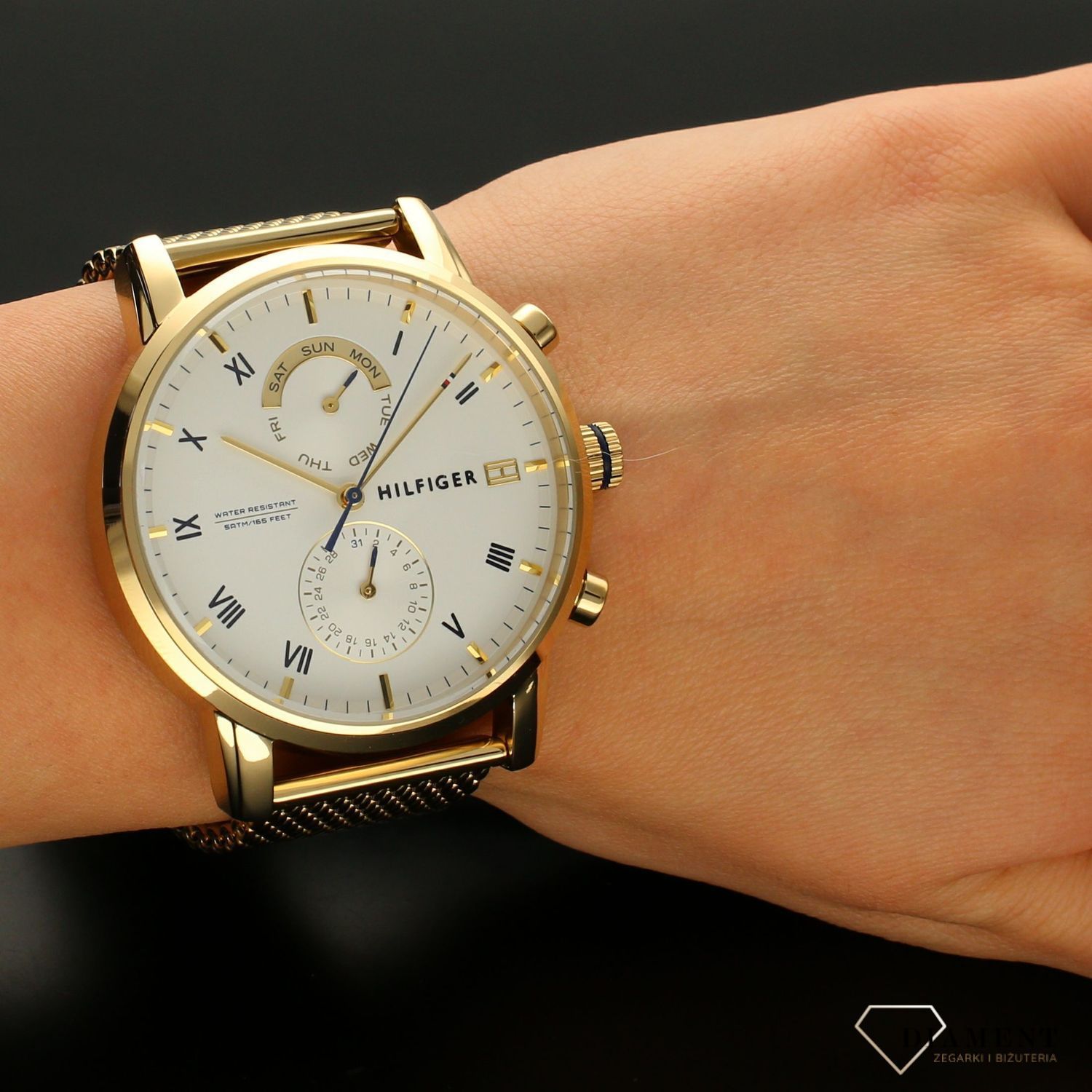 Zegarek męski Tommy Hilfiger ' Złoty Kane ' 1710403.jpg