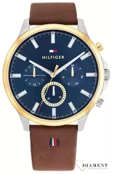 Zegarek męski Tommy Hilfiger Ryder na pasku 1710496. ✓Zegarki Tommy Hilfiger✓ Autoryzowany sklep✓ Kurier Gratis 24h✓ Gwarancja najniższej ceny✓ Zapraszamy!!! Zegarek męski markowy zegarek. Elegancki zegarek.webp