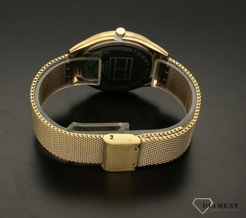 Zegarek męski Tommy Hilfiger Becker 1710515. Wyposażony jest w kwarcowy mechanizm, zasilany za pomocą baterii. Posiada bardzo wysoką dokładność mierzenia czasu. Męski zegarek na stalowej bransolecie w kolorze złotym (2).jpg