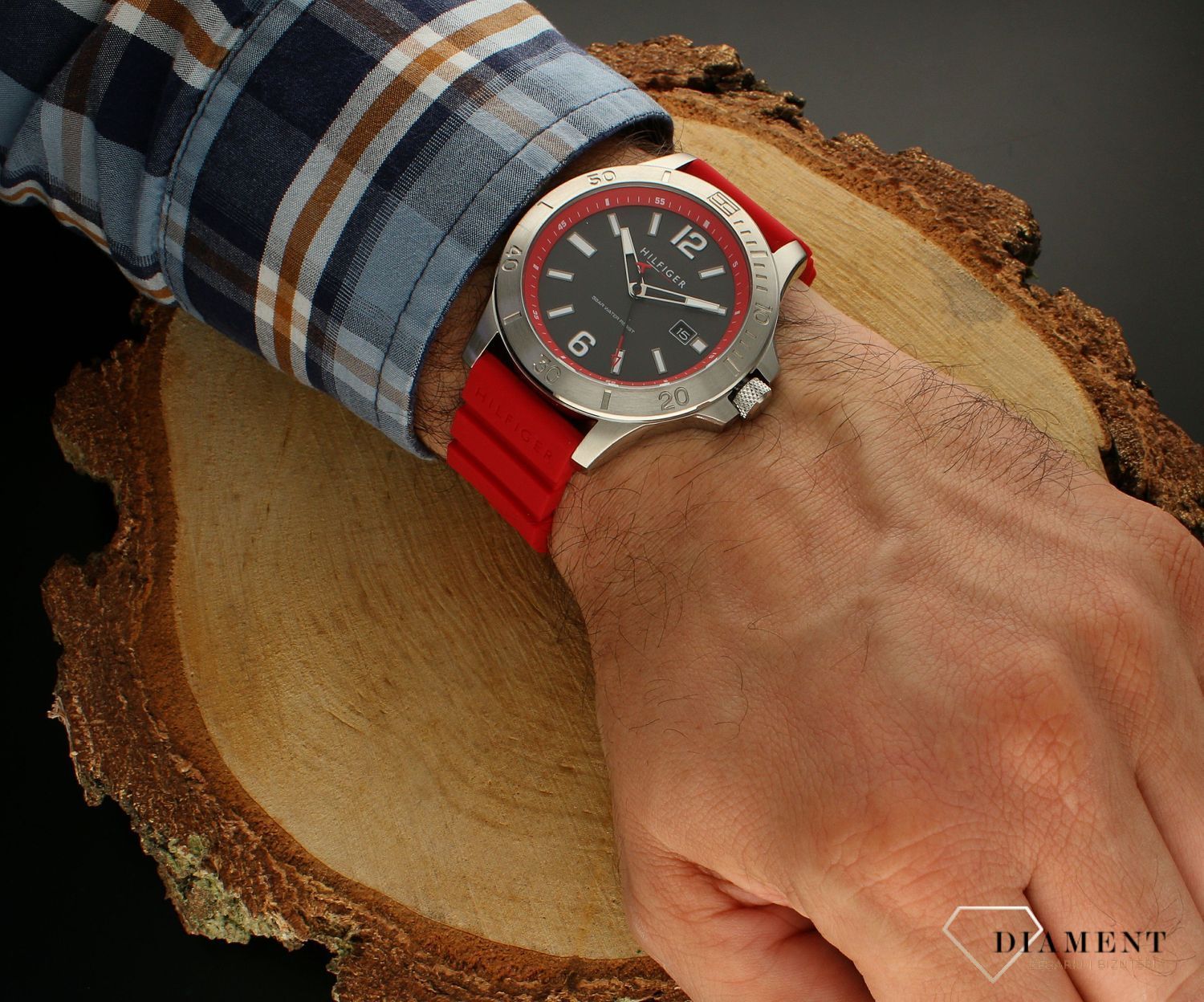 Zegarek męski czerwony pasek Tommy Hilfiger Ryan 1710540.jpg