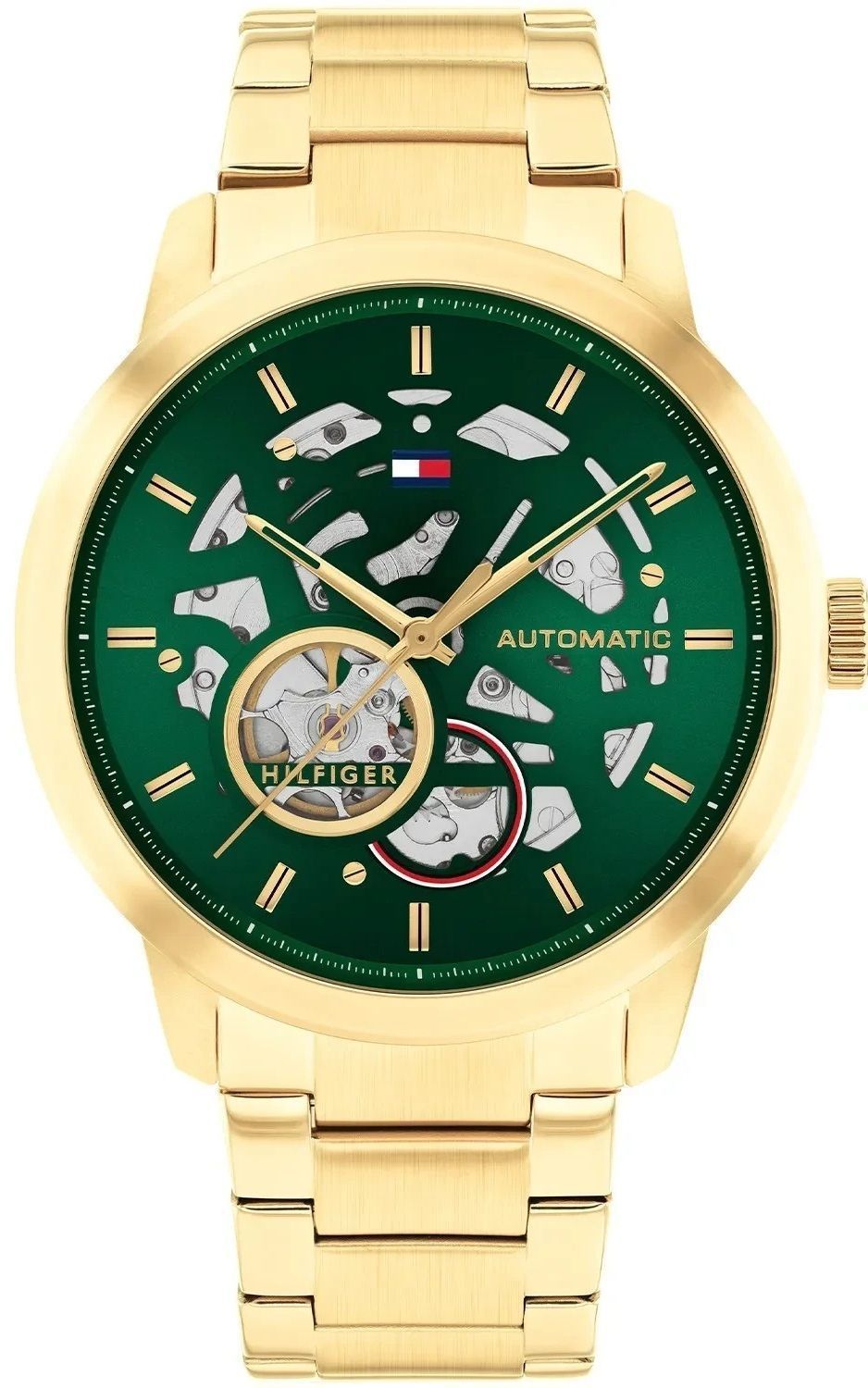Zegarek męski automatic TOMMY HILFIGER 1710662, posiada mechanizm mechaniczny wyposażony dodatkowo w urządzenie nazywane automatycznym naciągiem. Głównym elementem tego urządzenia jest wahnik. Automatyczny naciąg pozwa.jpg