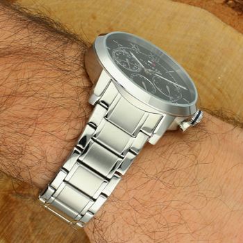 Zegarek męski Tommy Hilfiger Date 1710728  Srebrna stal i granatowa tarcza (3).jpg