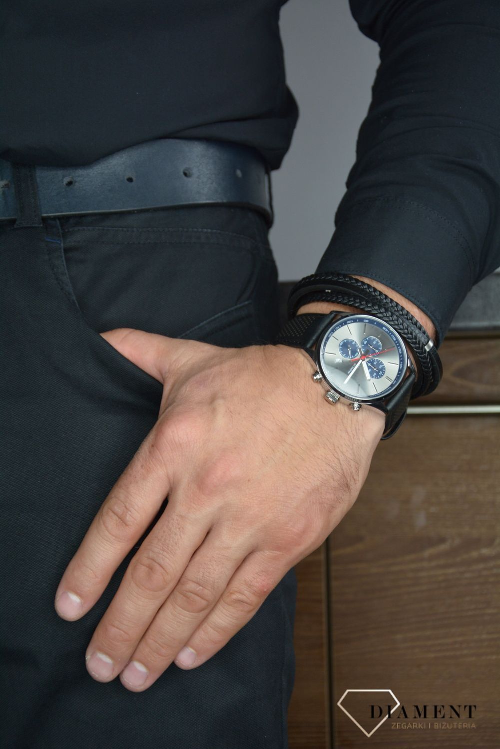 Zegarek męski Sekonda 'Stonowany Chronograf' 1711 (1).jpg